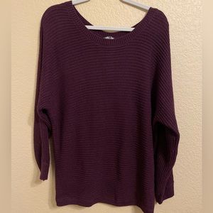 Venus Deep Plum Sweater Size Large